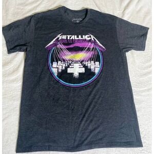 Metallica Shirt Adult Large Master Of Puppets Rock Band Tee Graveyard